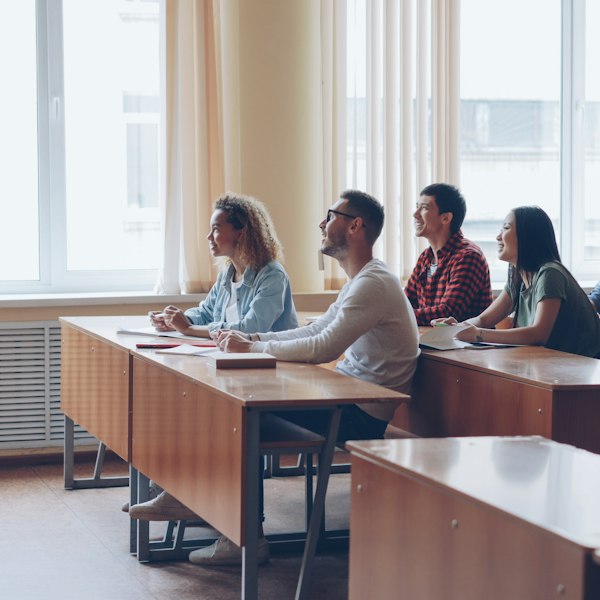 A talk in a bright room